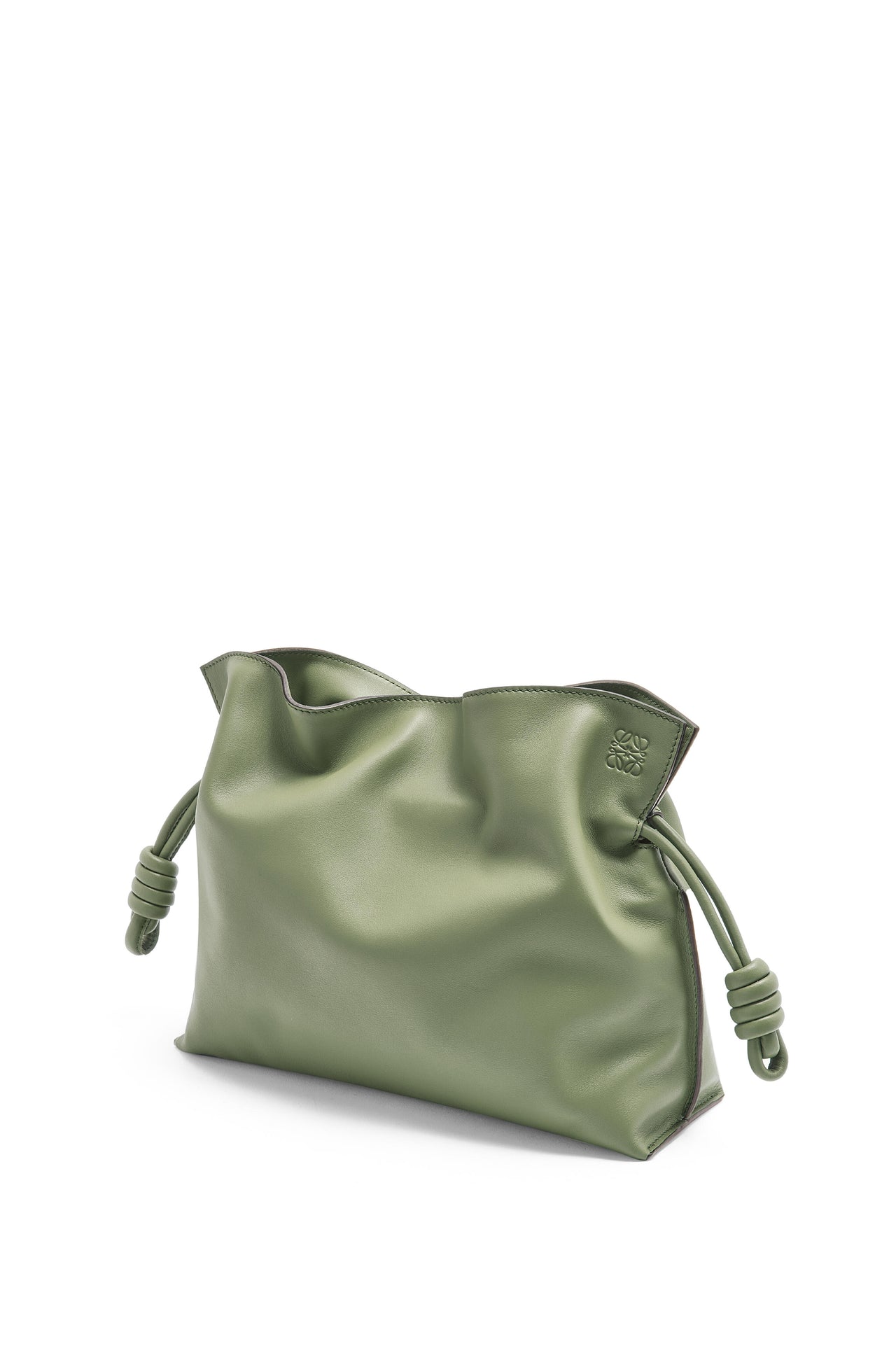 Loewe Medium Flamenco clutch in nappa calfskin (Colour: Rosemary)