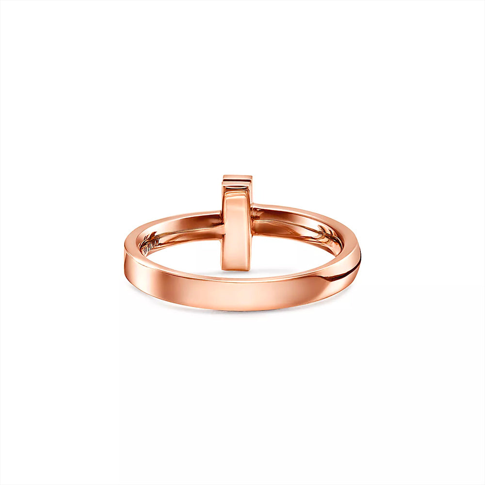 Tiffany & Co. Tiffany T T1 玫瑰金戒指，2.5 毫米