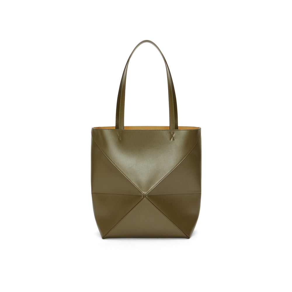 Loewe 經典小牛皮小號 Puzzle 腰包（棕褐）