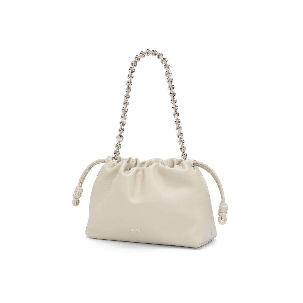 Loewe Medium Flamenco purse in mellow nappa lambskin (Sea Salt)