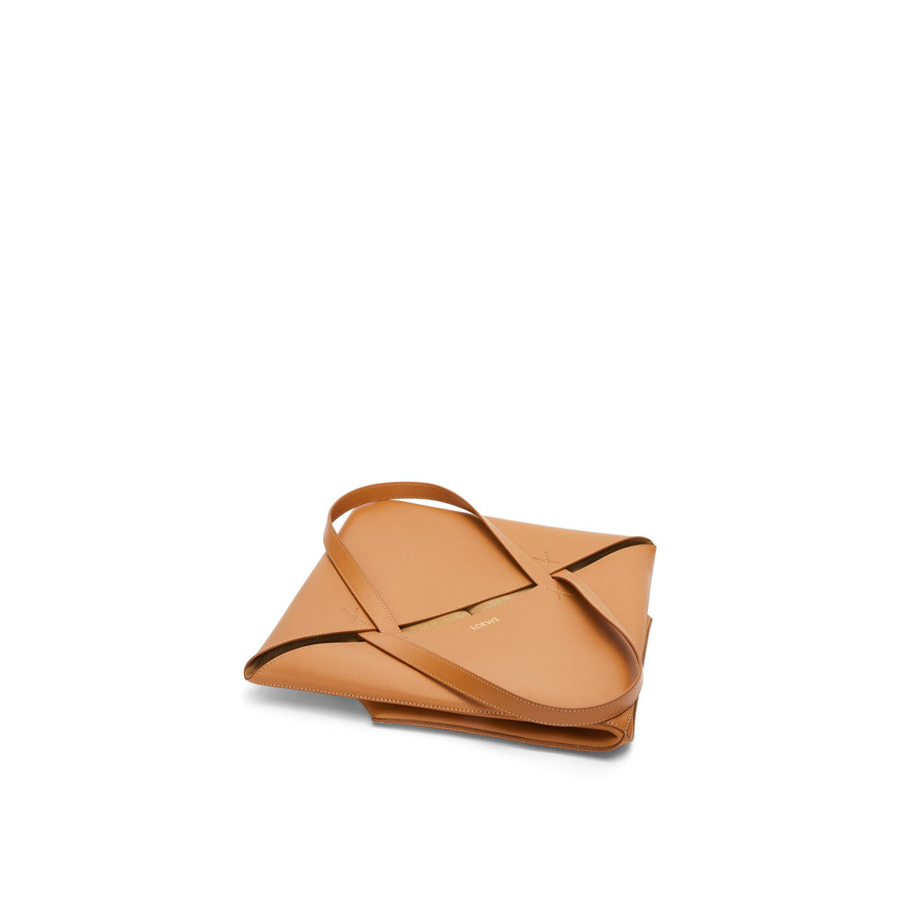 Loewe 經典小牛皮小號 Puzzle 腰包（棕褐）