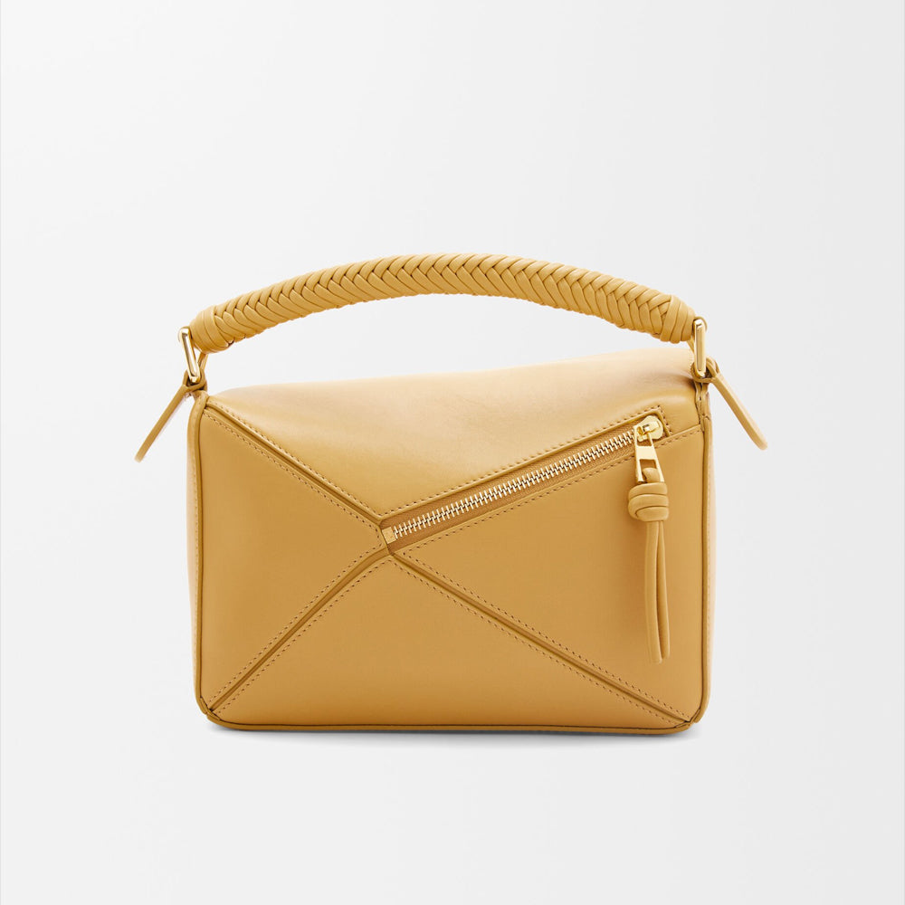 Loewe 經典小牛皮小號 Puzzle 腰包（棕褐）