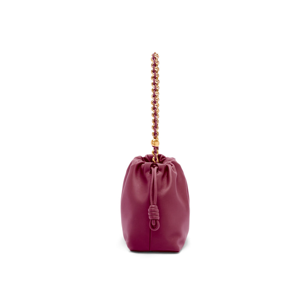Loewe Medium Flamenco purse in mellow nappa lambskin (Crimson)