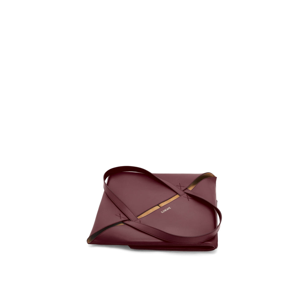 Loewe 經典小牛皮小號 Puzzle 腰包（棕褐）