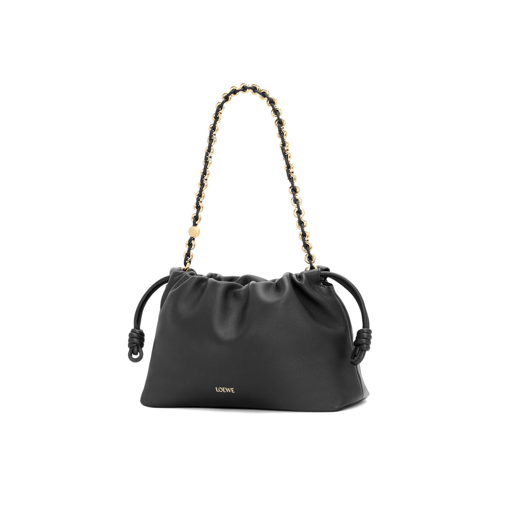 Loewe Medium Flamenco purse in mellow nappa lambskin (Black)