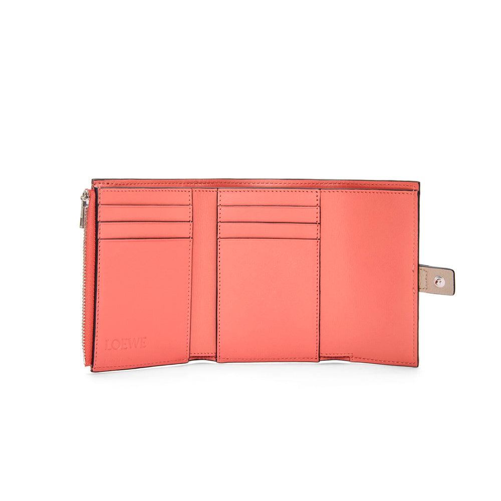 Hong Kong Stock - Loewe Small vertical wallet in soft grained calfskin (Light Oat/Honey)