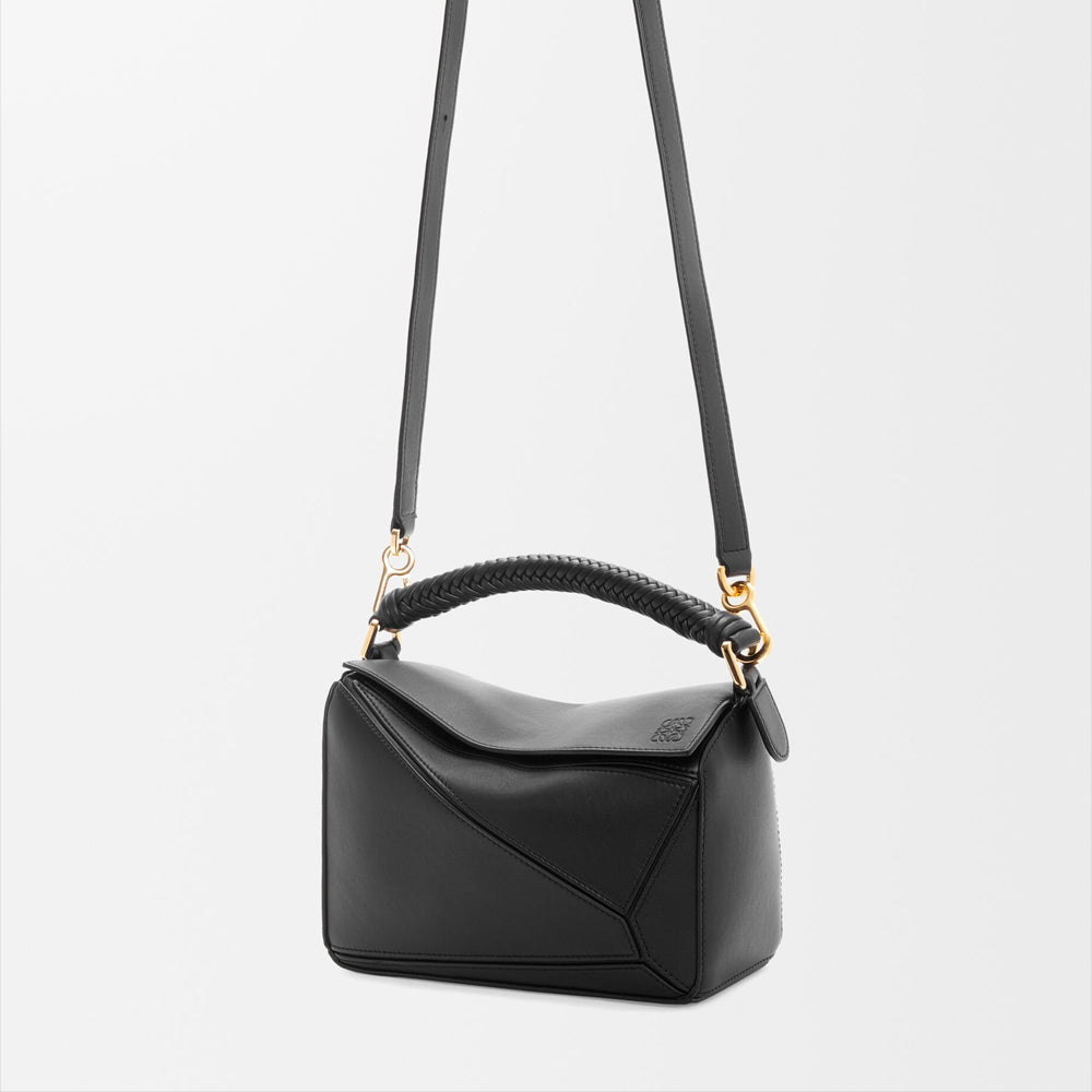 Loewe 經典小牛皮小號 Puzzle 腰包（棕褐）
