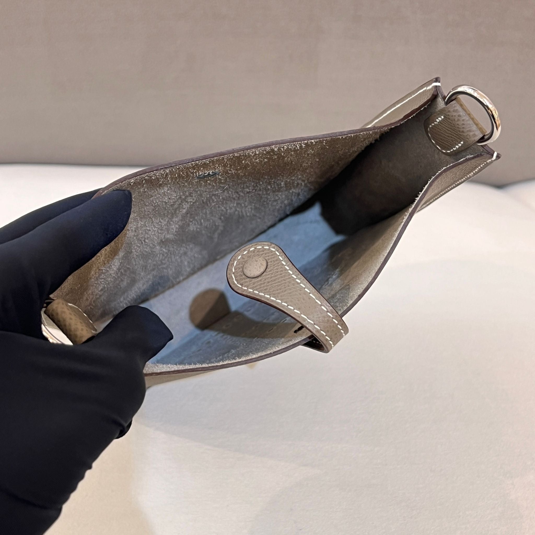 Hong Kong Stock - Hermes Mini Evelyne (Etoupe/Silver)