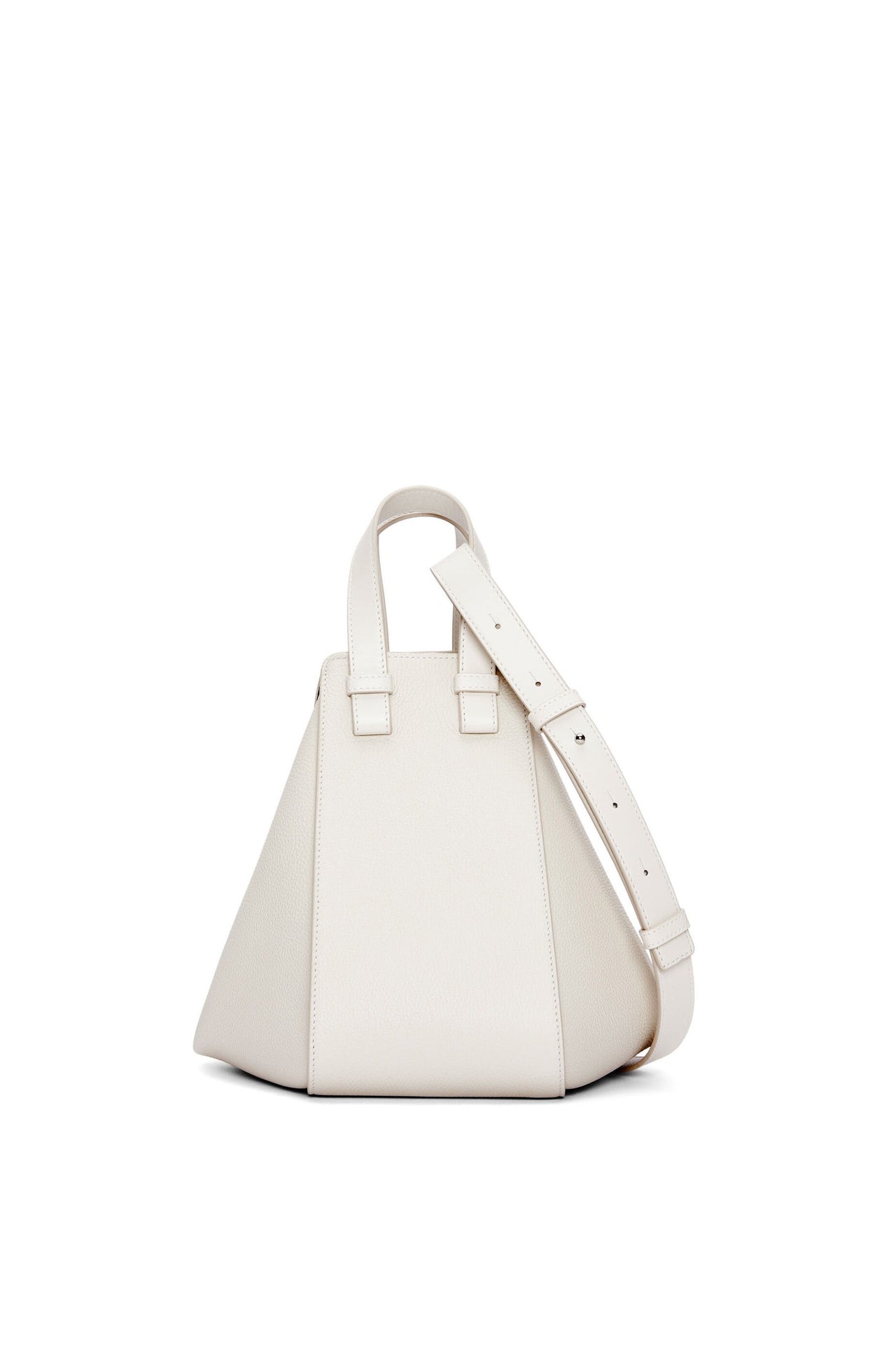 Loewe Small Hammock bag in soft grained calfskin (Colour:  Soft White No. 1)