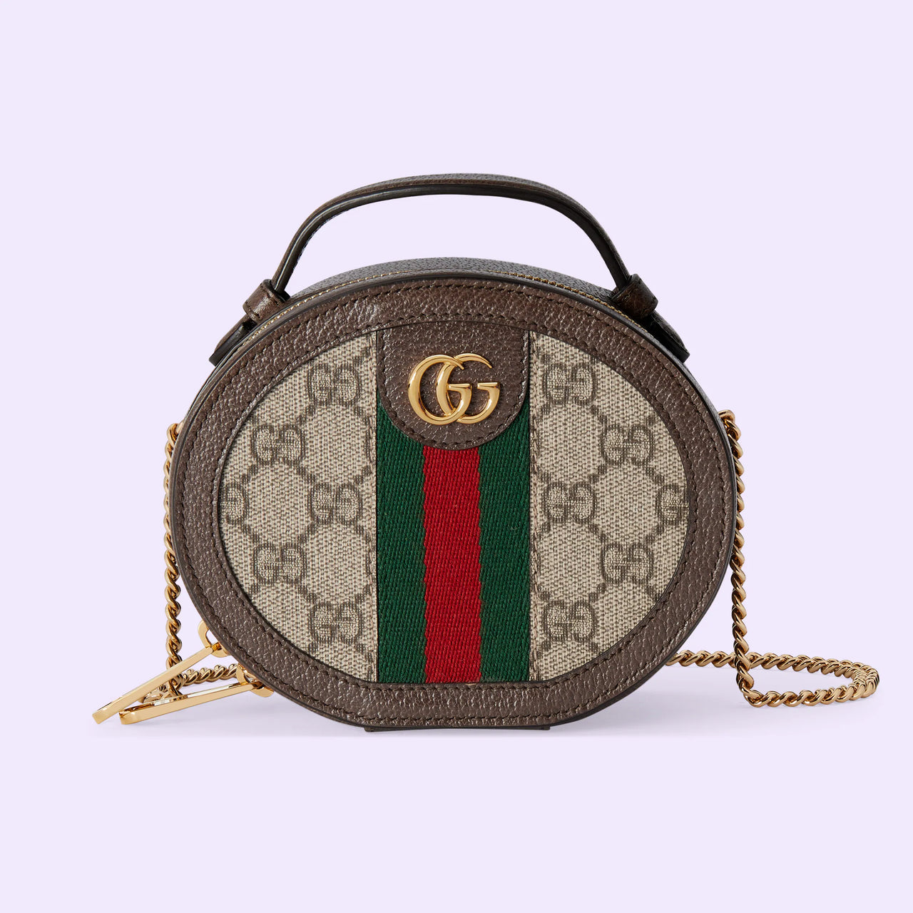 Gucci GG Ophidia Mini Chain Bag (Beige & Ebony)