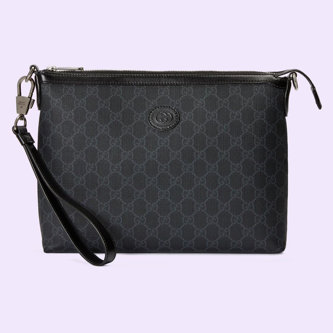 Gucci Messenger Bag with Interlocking G (Black)