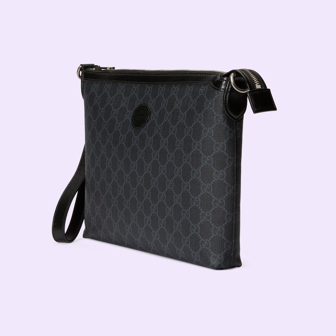 Gucci Messenger Bag with Interlocking G (Black)