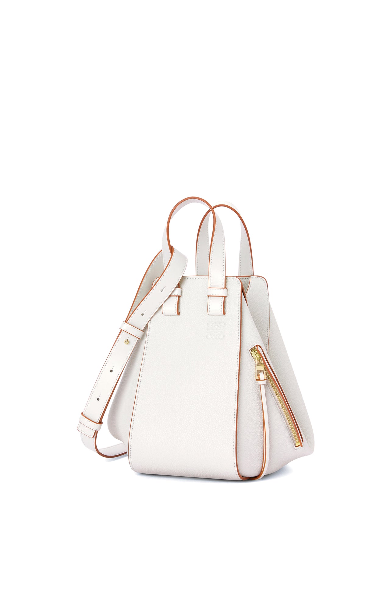 Loewe Small Hammock bag in soft grained calfskin (Colour:  Soft White No. 2)
