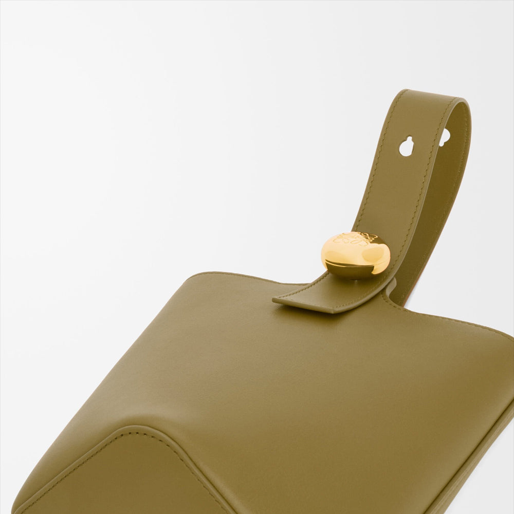 Loewe 經典小牛皮小號 Puzzle 腰包（棕褐）