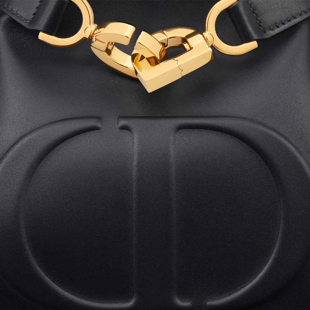 Dior Medium C'est Dior Bag (Black CD-Embossed Calfskin)
