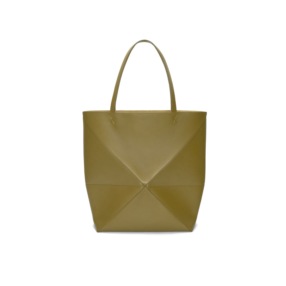 Loewe 經典小牛皮小號 Puzzle 腰包（棕褐）