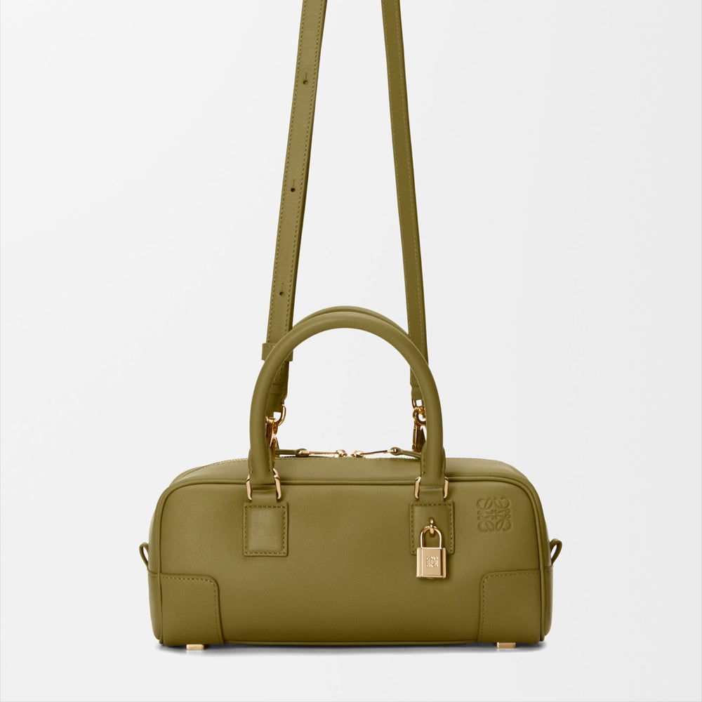 Loewe 經典小牛皮小號 Puzzle 腰包（棕褐）