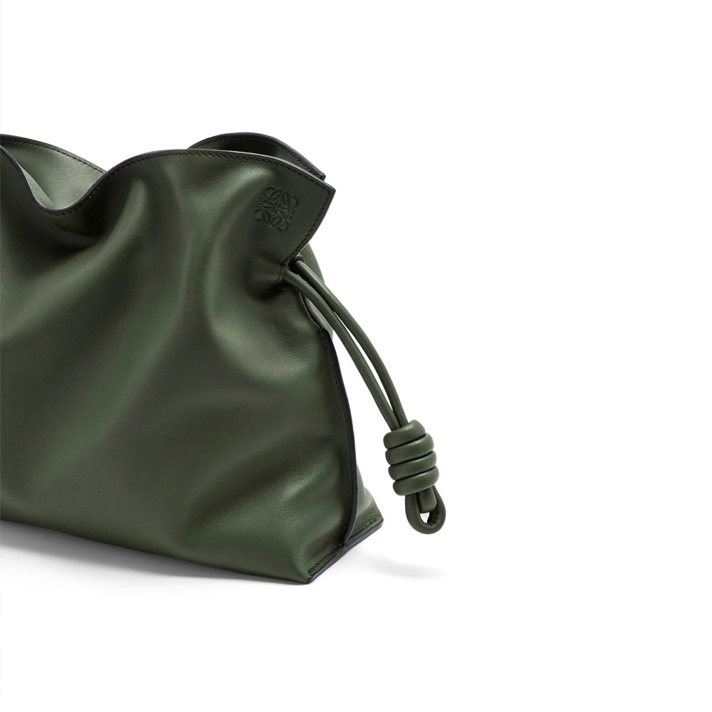 Hong Kong Stock - Loewe Flamenco clutch in nappa calfskin (Vintage Khaki)