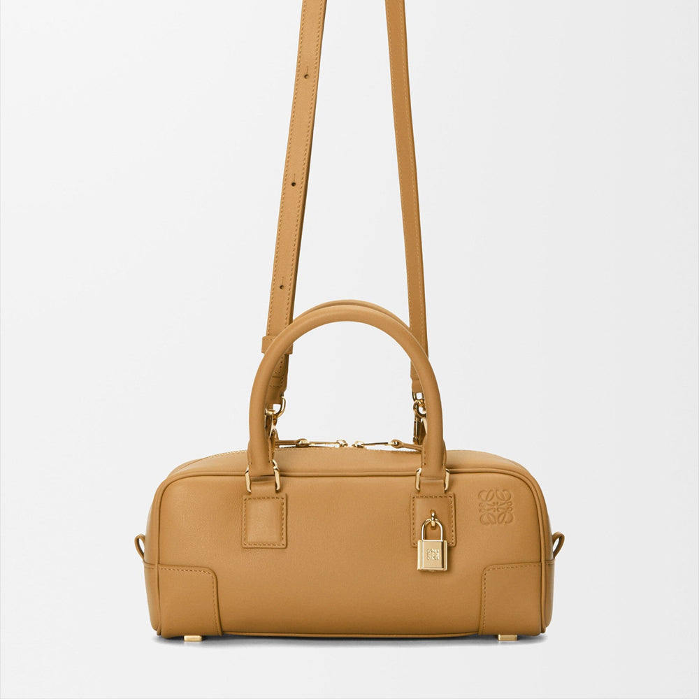 Loewe 經典小牛皮小號 Puzzle 腰包（棕褐）