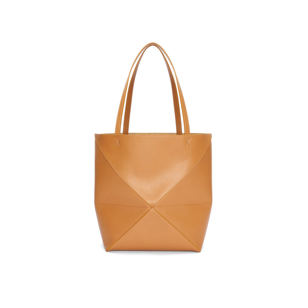 Loewe 經典小牛皮小號 Puzzle 腰包（棕褐）