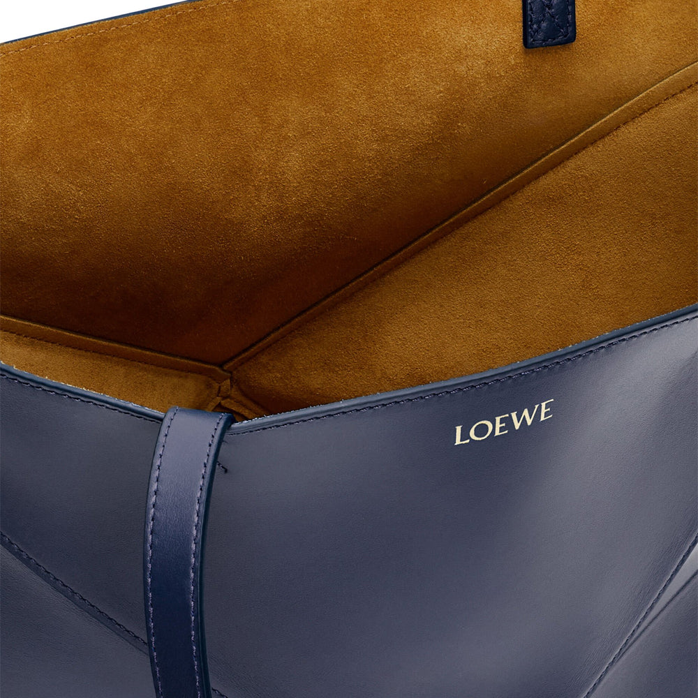 Loewe 經典小牛皮小號 Puzzle 腰包（棕褐）