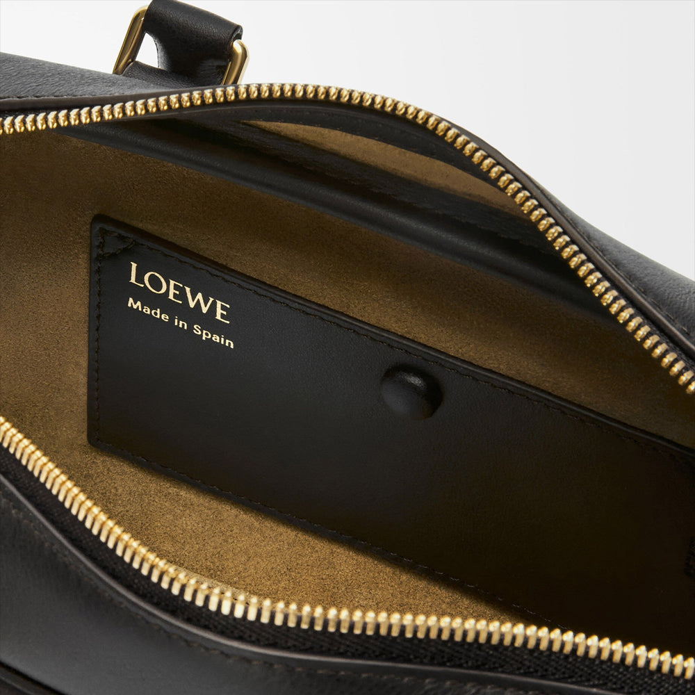 Loewe 經典小牛皮小號 Puzzle 腰包（棕褐）