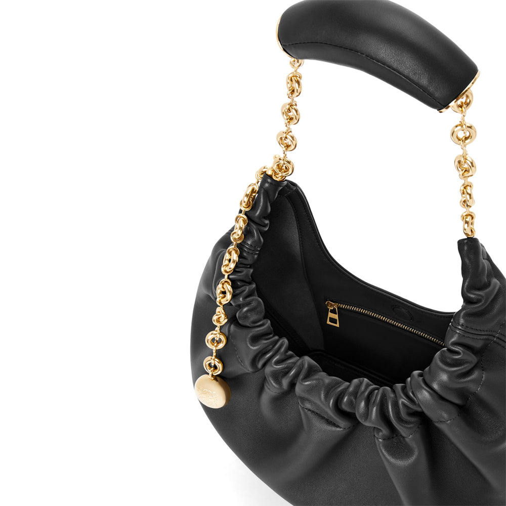 Loewe Small Squeeze bag in nappa lambskin (Black)