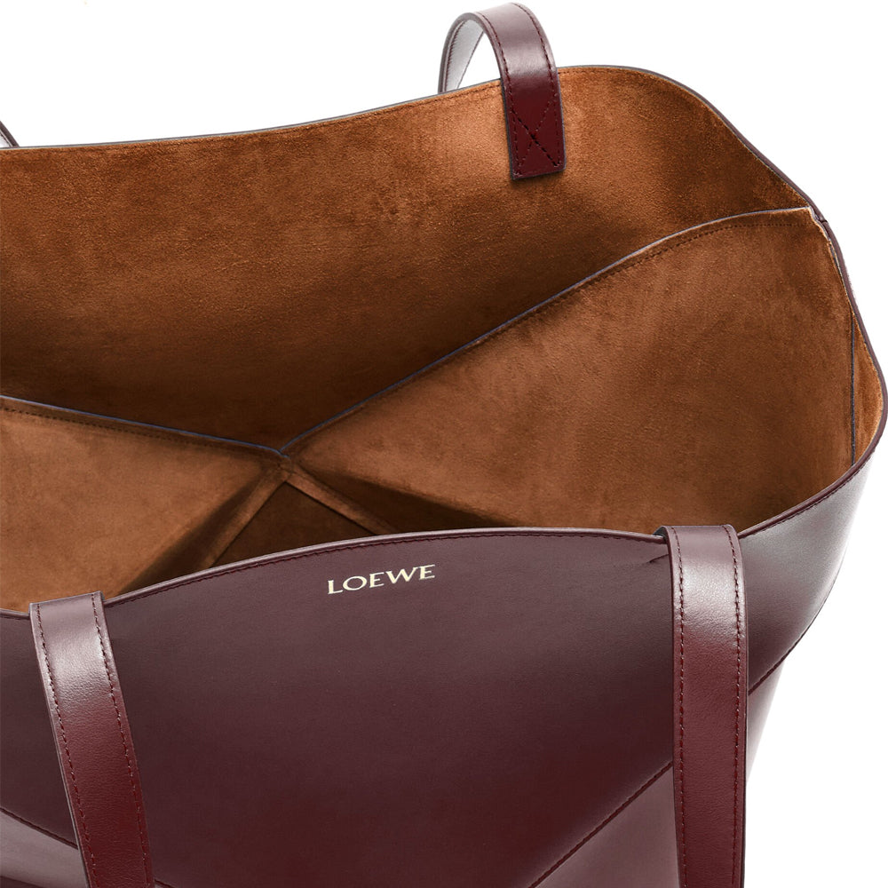 Loewe 經典小牛皮小號 Puzzle 腰包（棕褐）