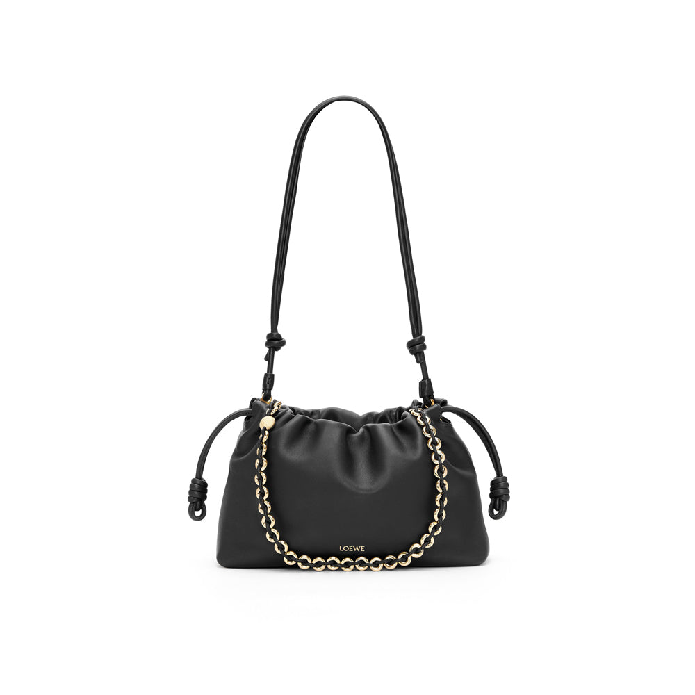 Loewe Medium Flamenco purse in mellow nappa lambskin (Black)