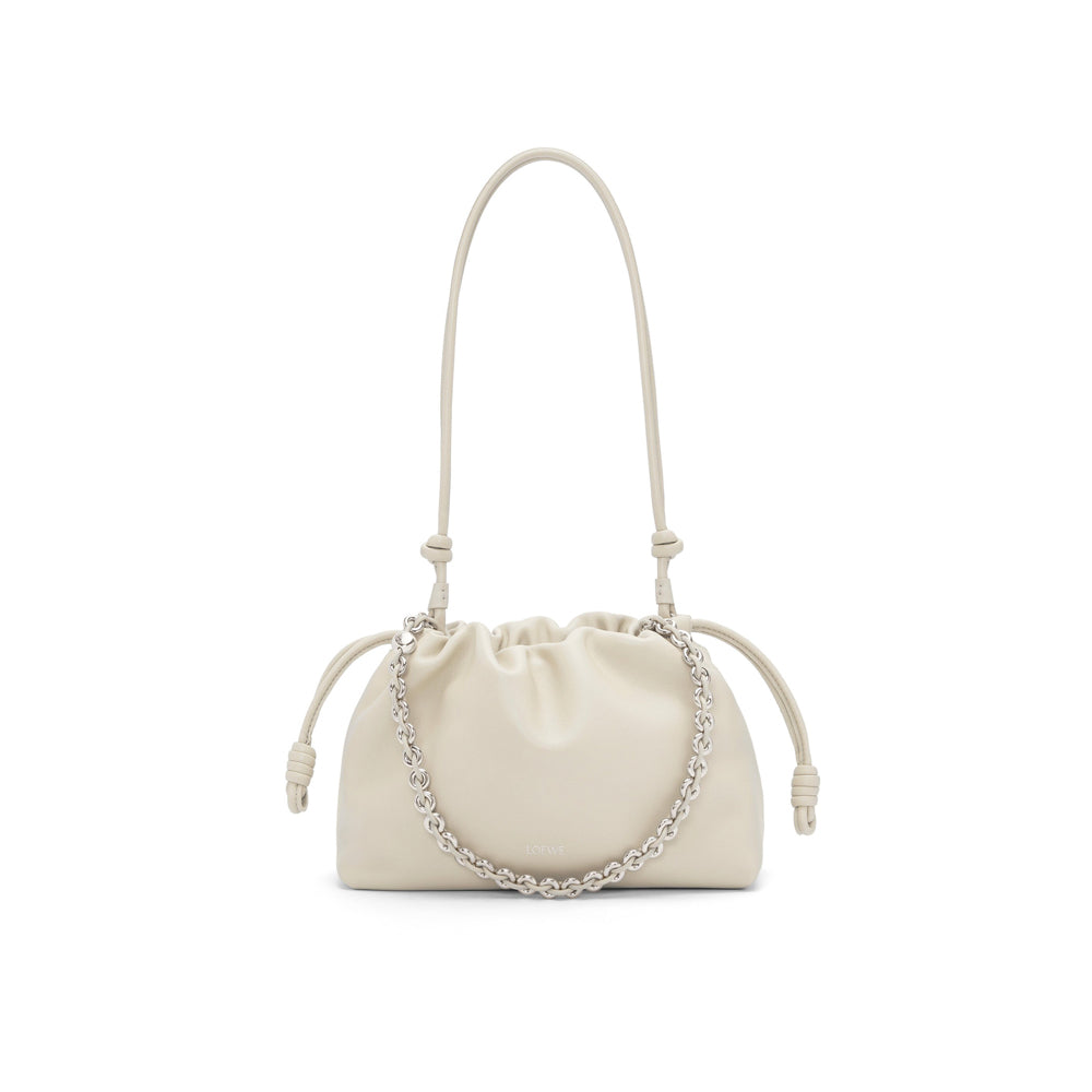 Loewe Medium Flamenco purse in mellow nappa lambskin (Sea Salt)