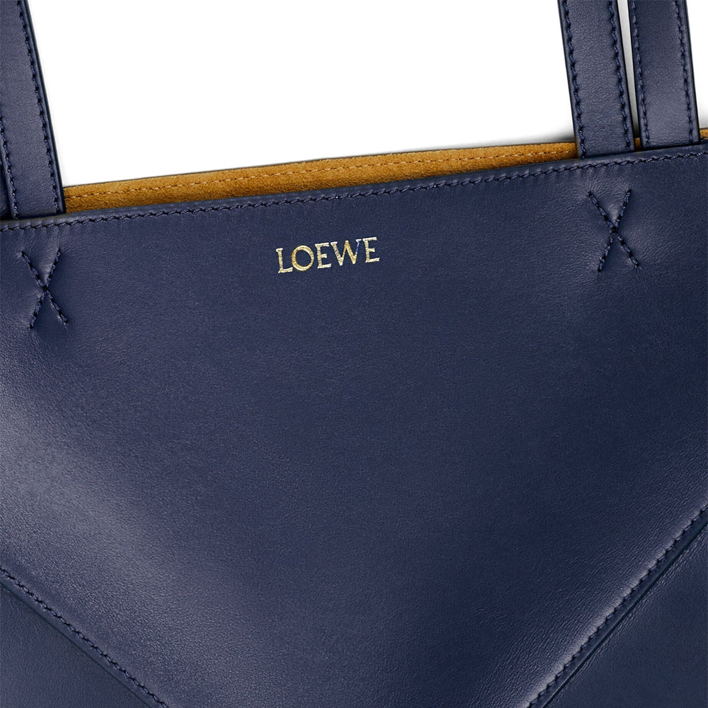 Loewe 經典小牛皮小號 Puzzle 腰包（棕褐）