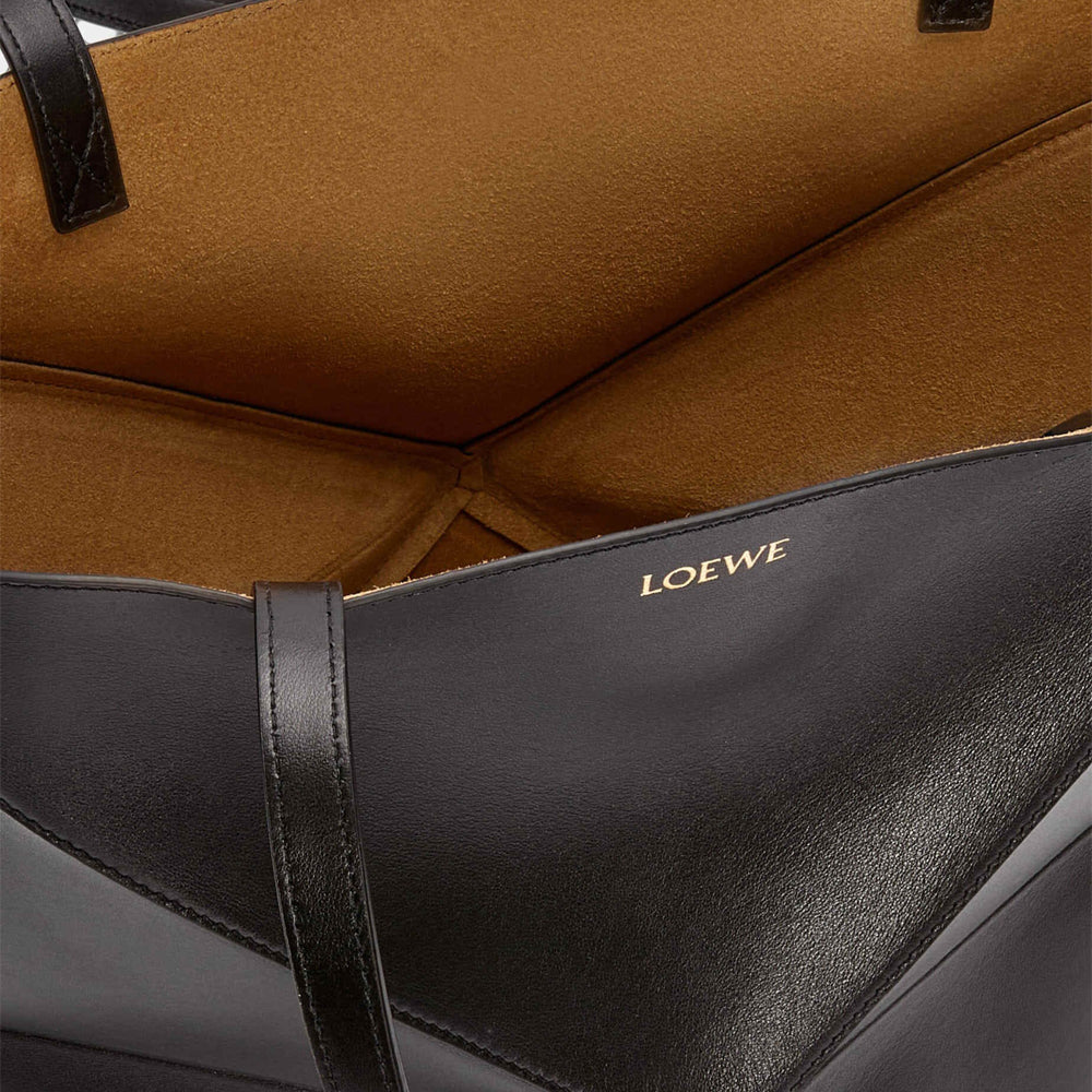 Loewe 經典小牛皮小號 Puzzle 腰包（棕褐）