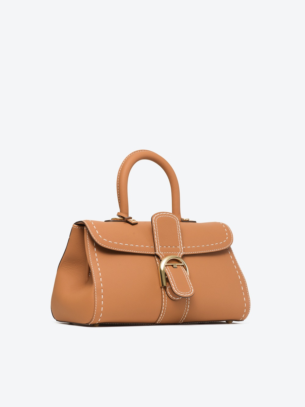 Delvaux Brillant East/west Pm S Rodéo Surpiqué Leather Tote