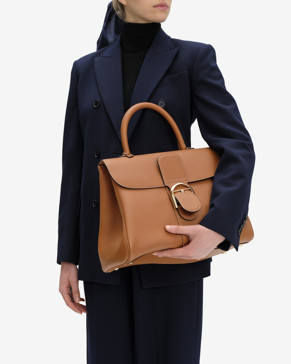 Delvaux Brillant GM Fly in Crispy Calf (Vegetal - Ivory)