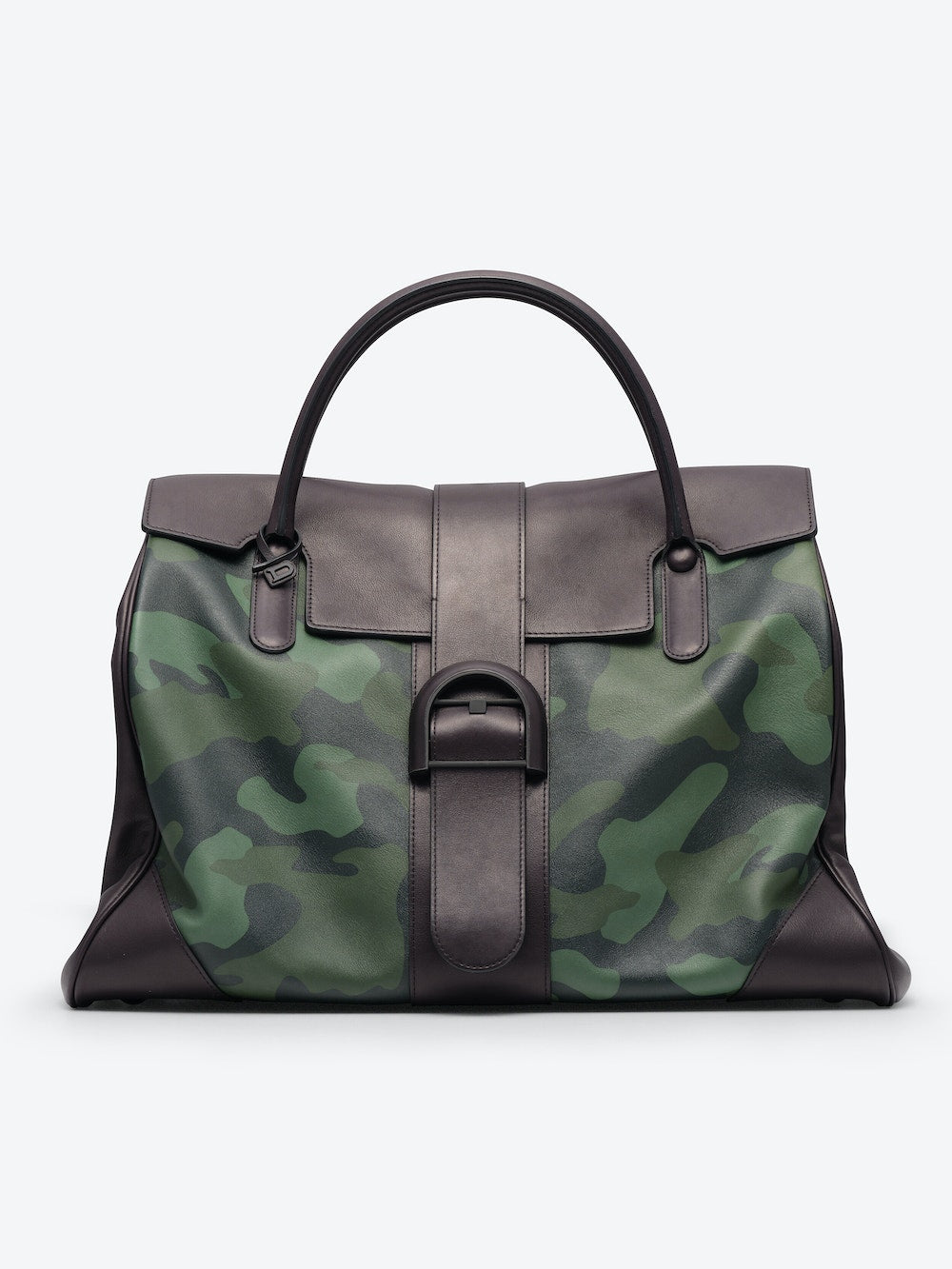 Delvaux L'XXL in Dream Calf (Kaki - Black)