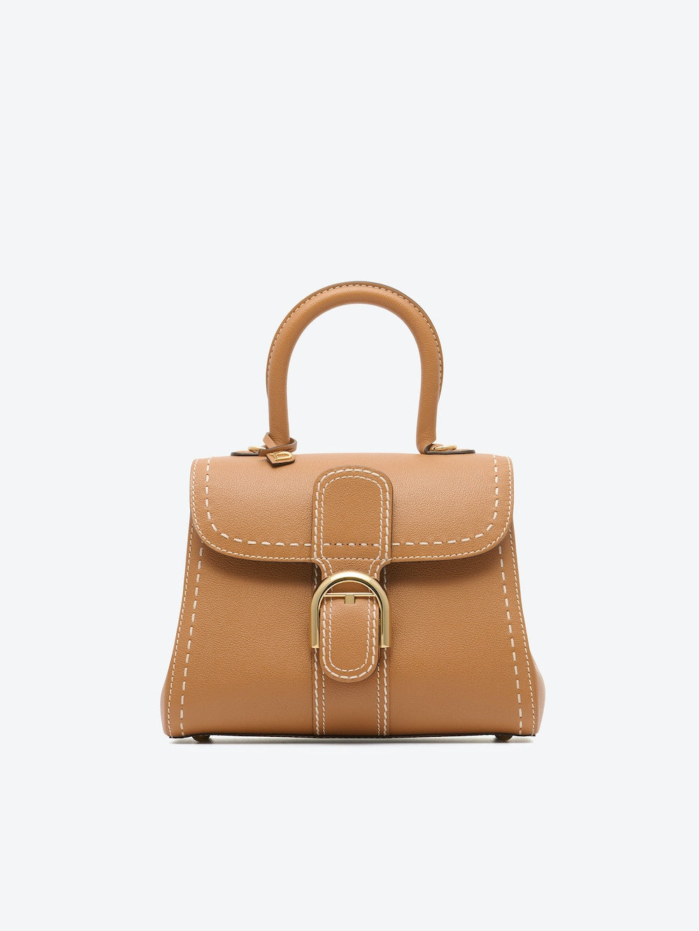 Delvaux Brillant PM Surpiqué Rodeo 小牛皮（植物色 - 象牙色）