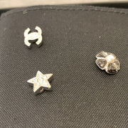 Chanel Mini CC Logo Star Stud Earrings 3 Pieces ABG901