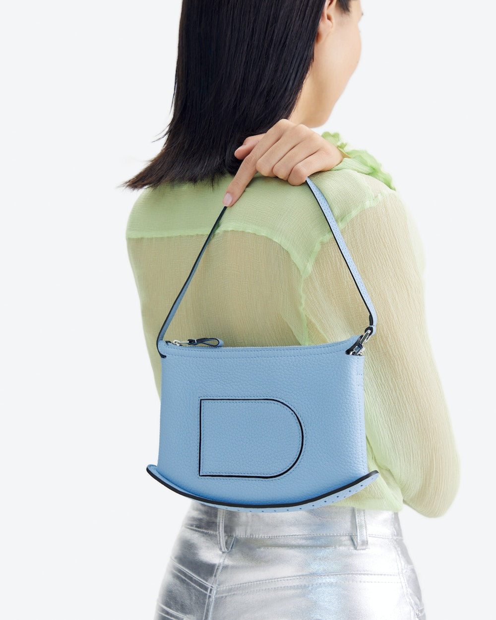 Delvaux Co-Pin Taurillon 軟色（天藍色）