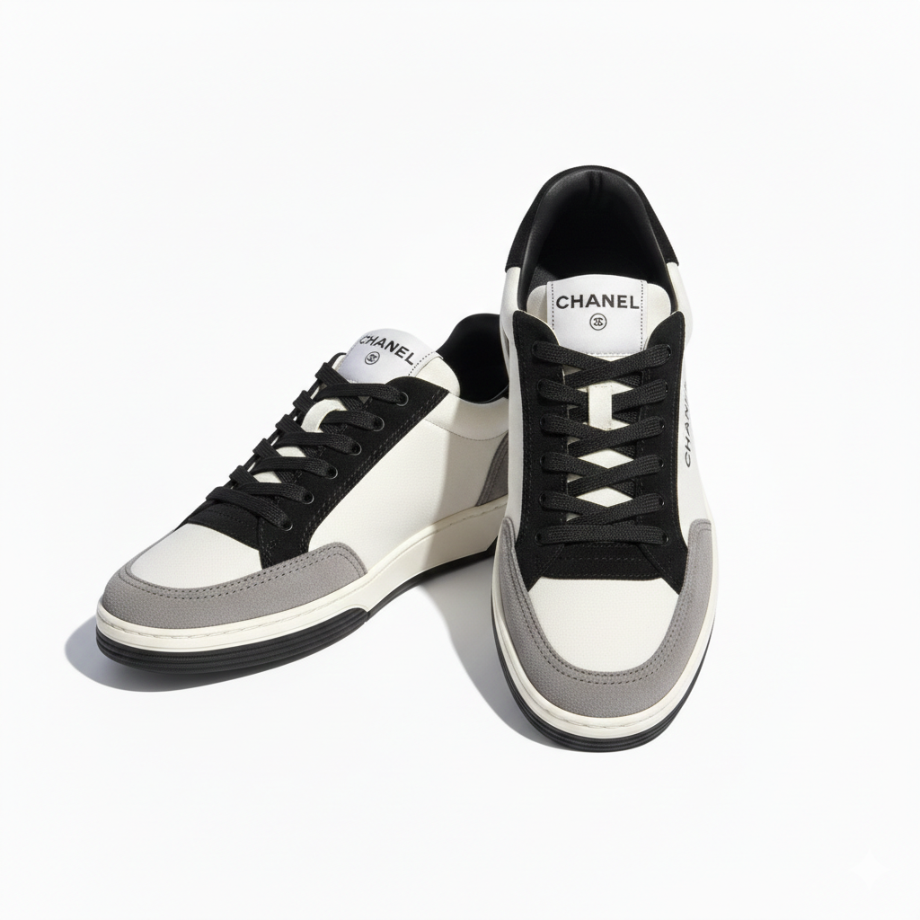 Hong Kong Stock - Chanel Grey White Sport Shoe Size 37