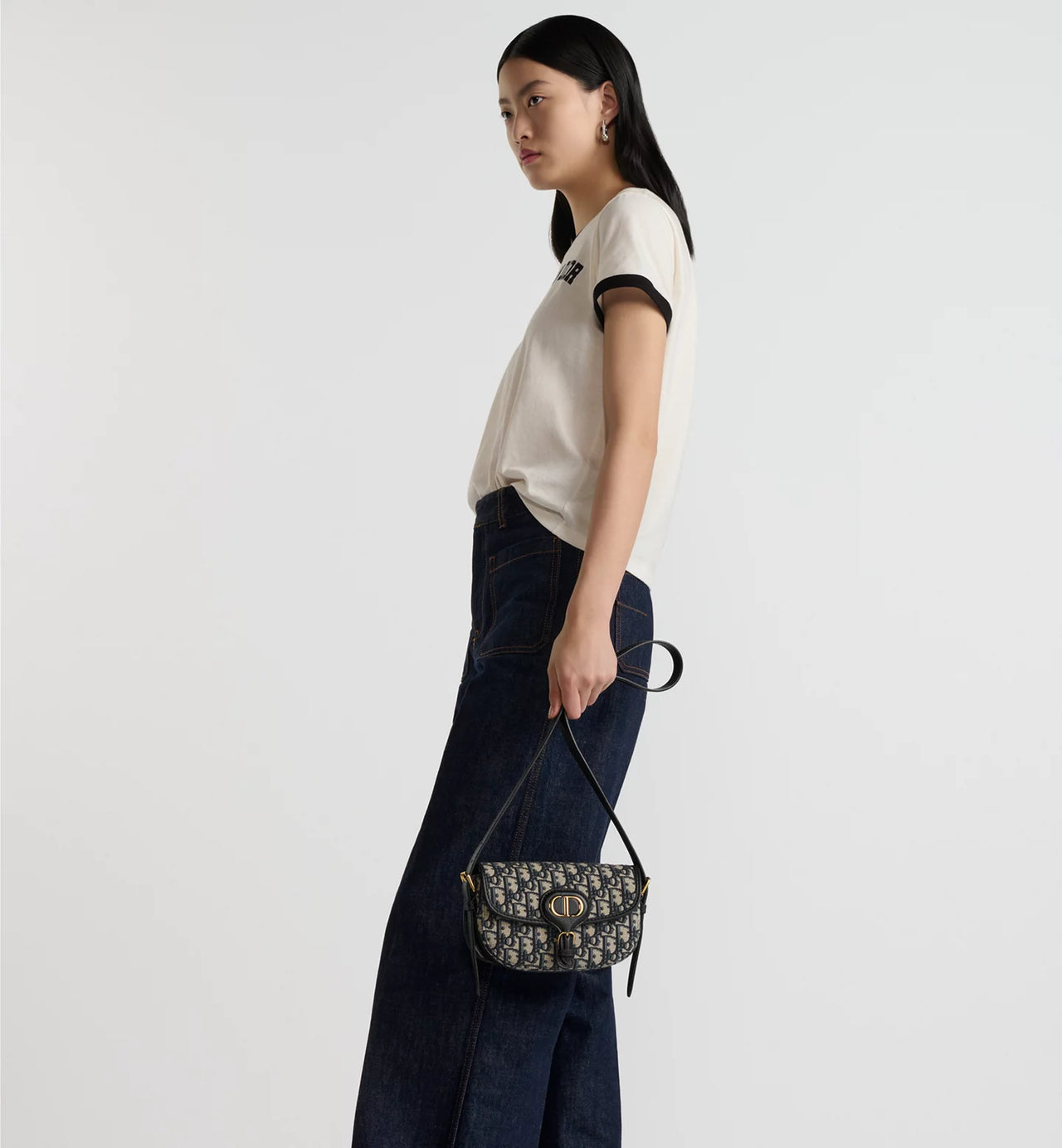 Dior Bobby East-West Bag (Blue Dior Oblique Jacquard)