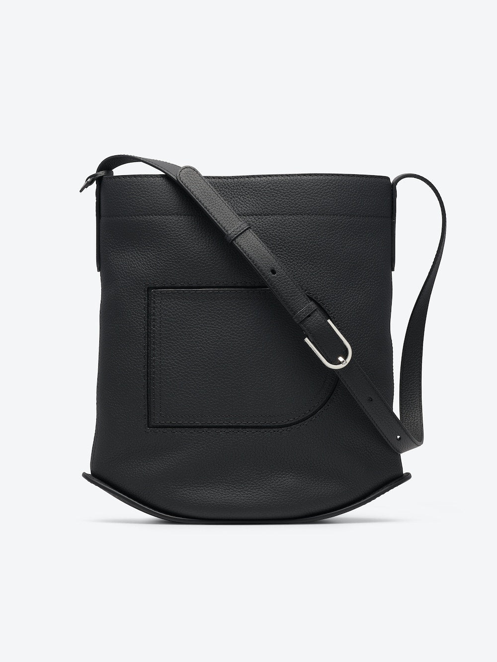 Delvaux Pin Surpiqué in Taurillon Soft (Black)