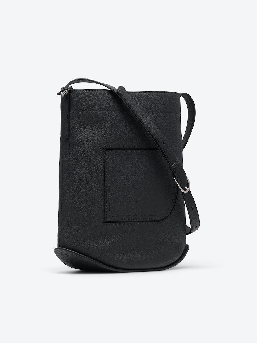 Delvaux Pin Surpiqué in Taurillon Soft (Black)