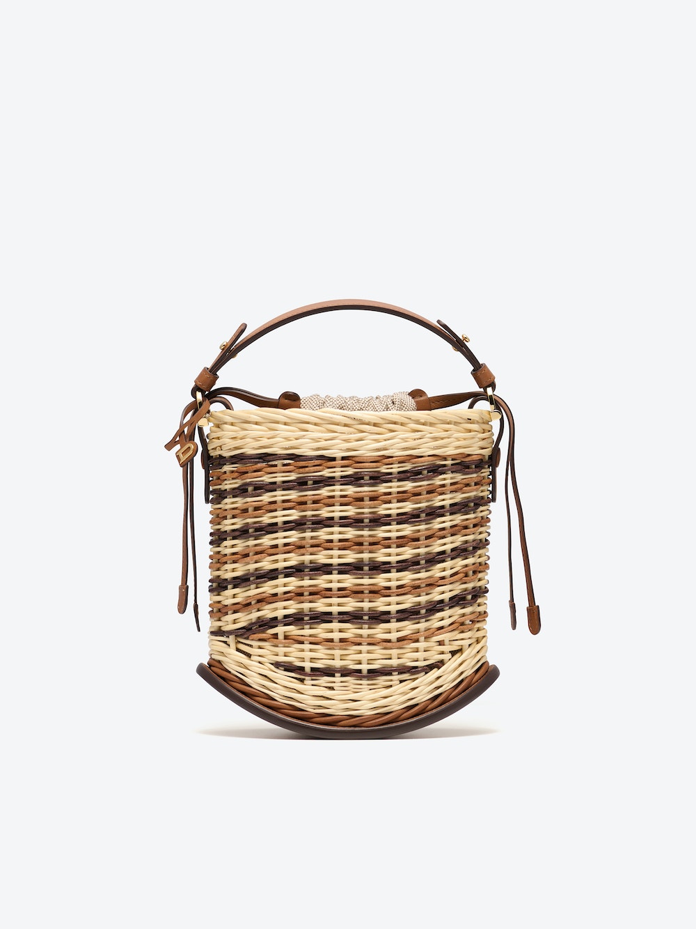 Delvaux Pin Mini Bucket Osier in Wicker (Natural - Hazel)