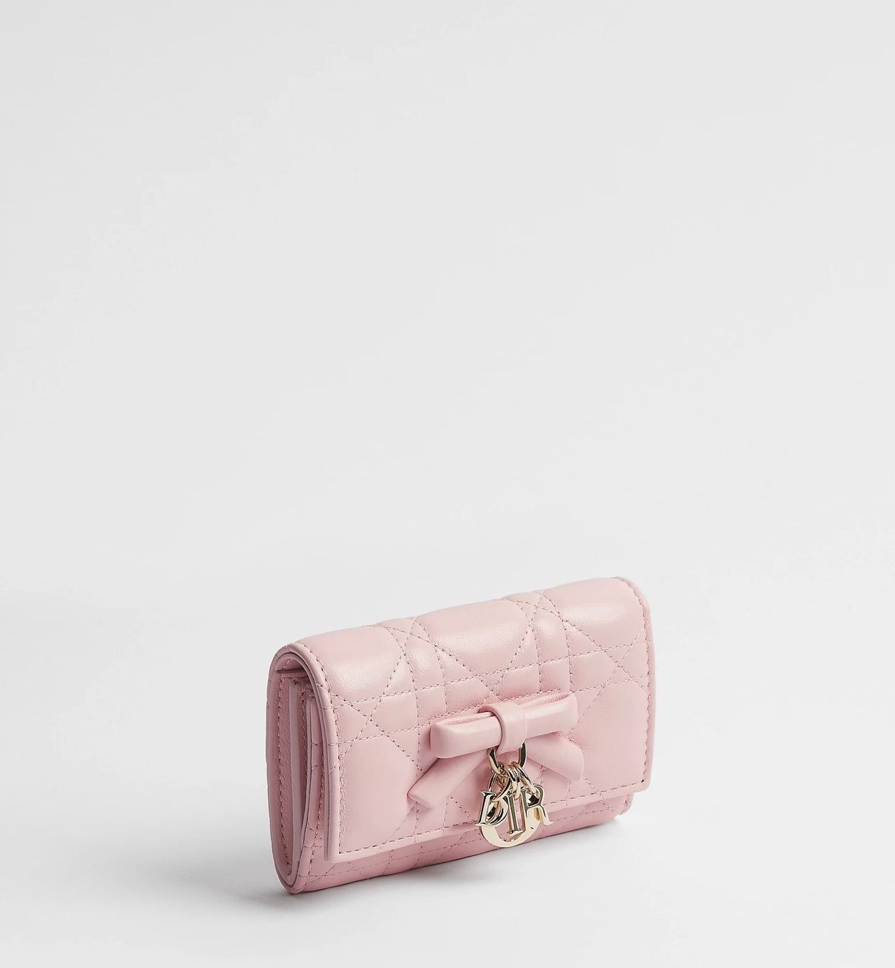 Dior My Dior Glycine Wallet (Rose Soupir Cannage Lambskin)