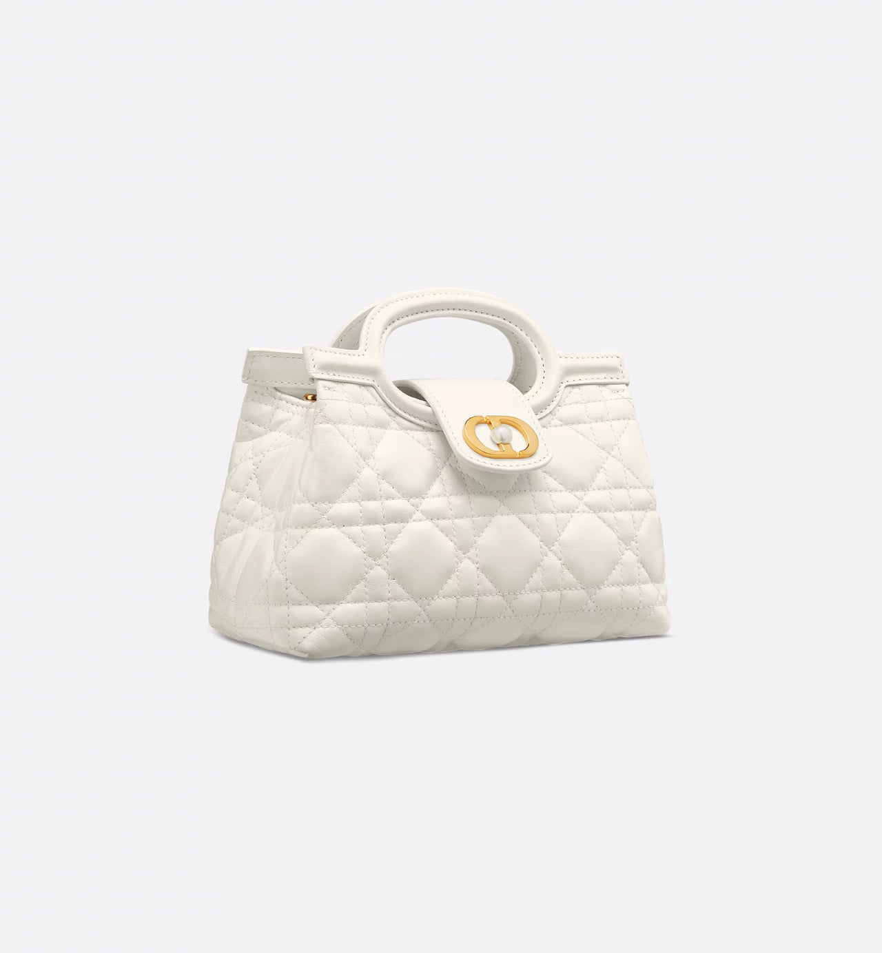 Dior Jolie Top Handle Mini Bag (Latte Cannage Lambskin)