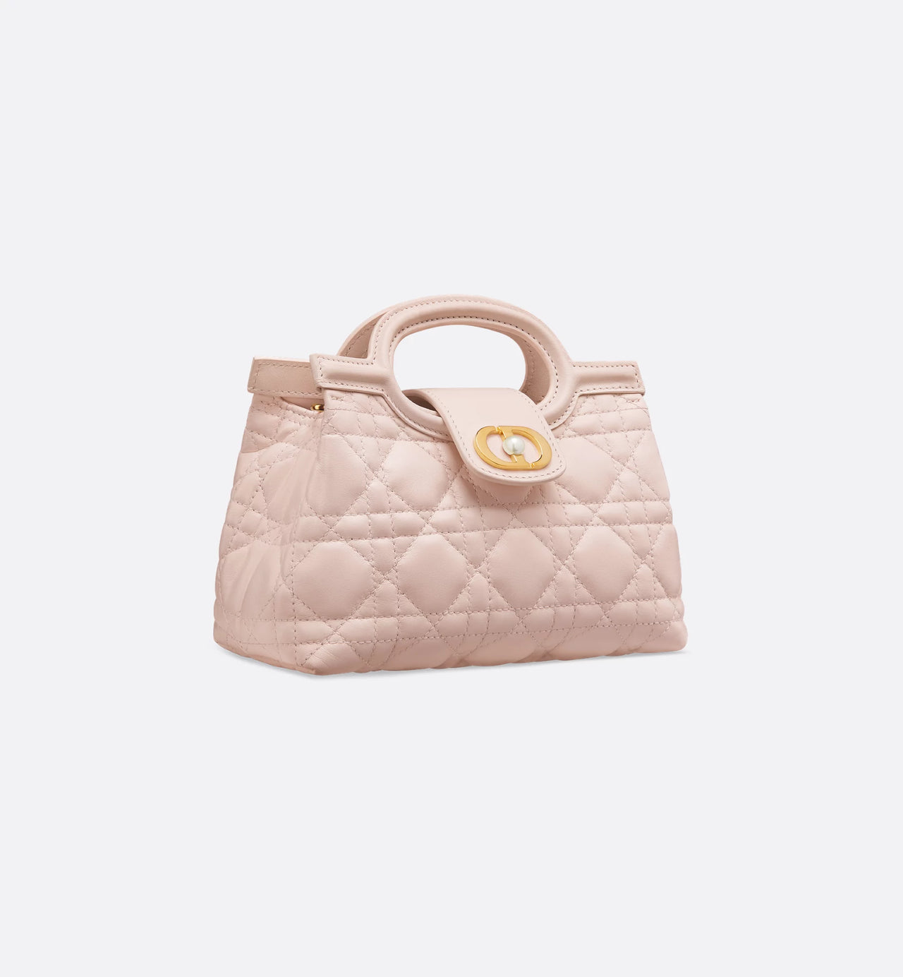 Dior Jolie Top Handle Mini Bag (Powder Pink Cannage Lambskin)