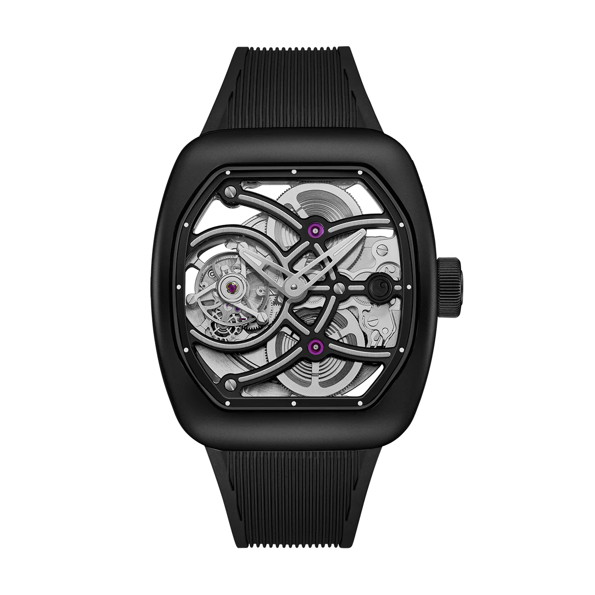 ZEROO T9-02 UFO FULL SKELETON AUTOMATIC TOURBILLON (Color:ZT009-02SBBK)
