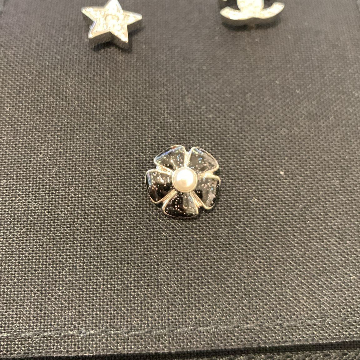 Chanel Mini CC Logo Star Stud Earrings 3 Pieces ABG901