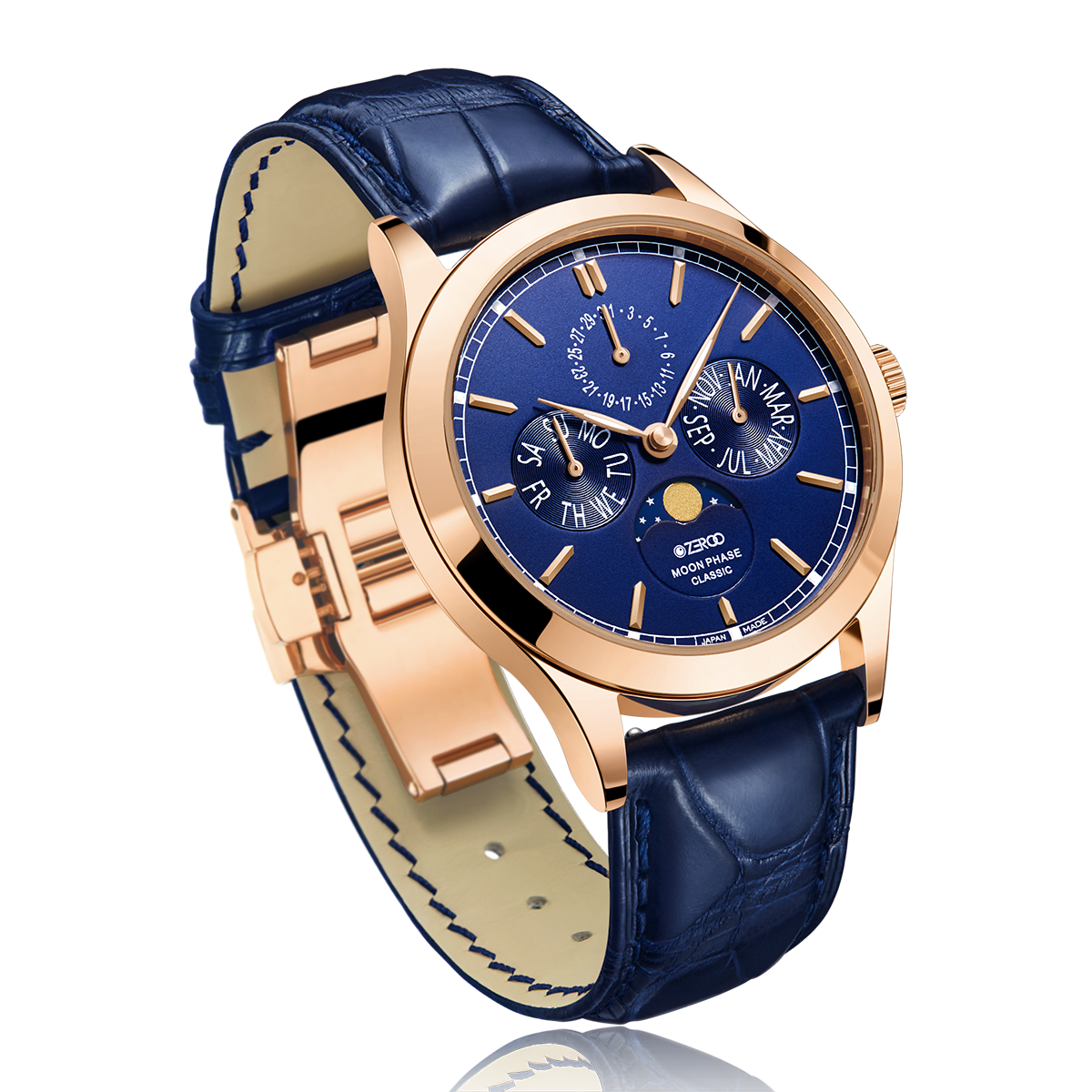 ZEROO C1 Classic Moon Phase – 簡約設計與複雜功能的結合，經典與現代美學。