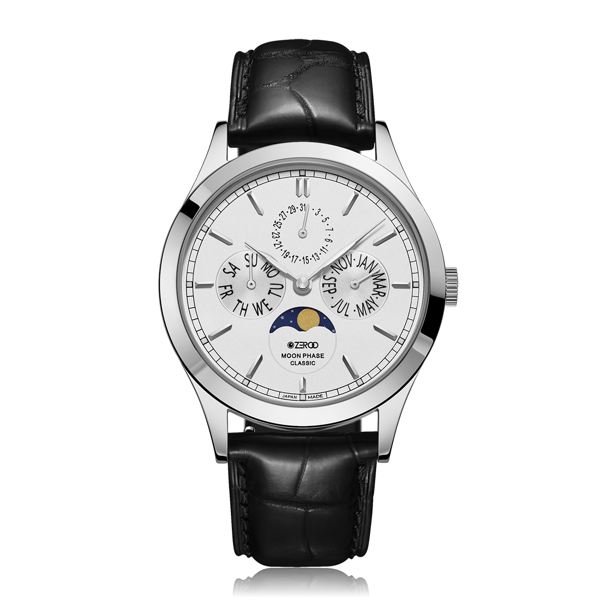 ZEROO C1 CLASSIC MOON PHASE (Color: ZC001SWH)